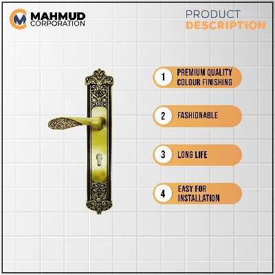 Picture of High Security System Main Door Brass Handle Lock