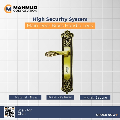 Picture of High Security System Main Door Brass Handle Lock