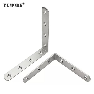 Picture of 2Ps,6"*10"4mmStainless Steel Shelf Bracket Corner Brace Angle Bracket Shelf Support Wall Hanging-MHN