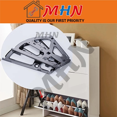 Picture of Betoci 2pcs Stainless Steel furniture hinge shoes drawer cabinet hinge rack accessories shoe cabinet flip furniture hardware-MHN