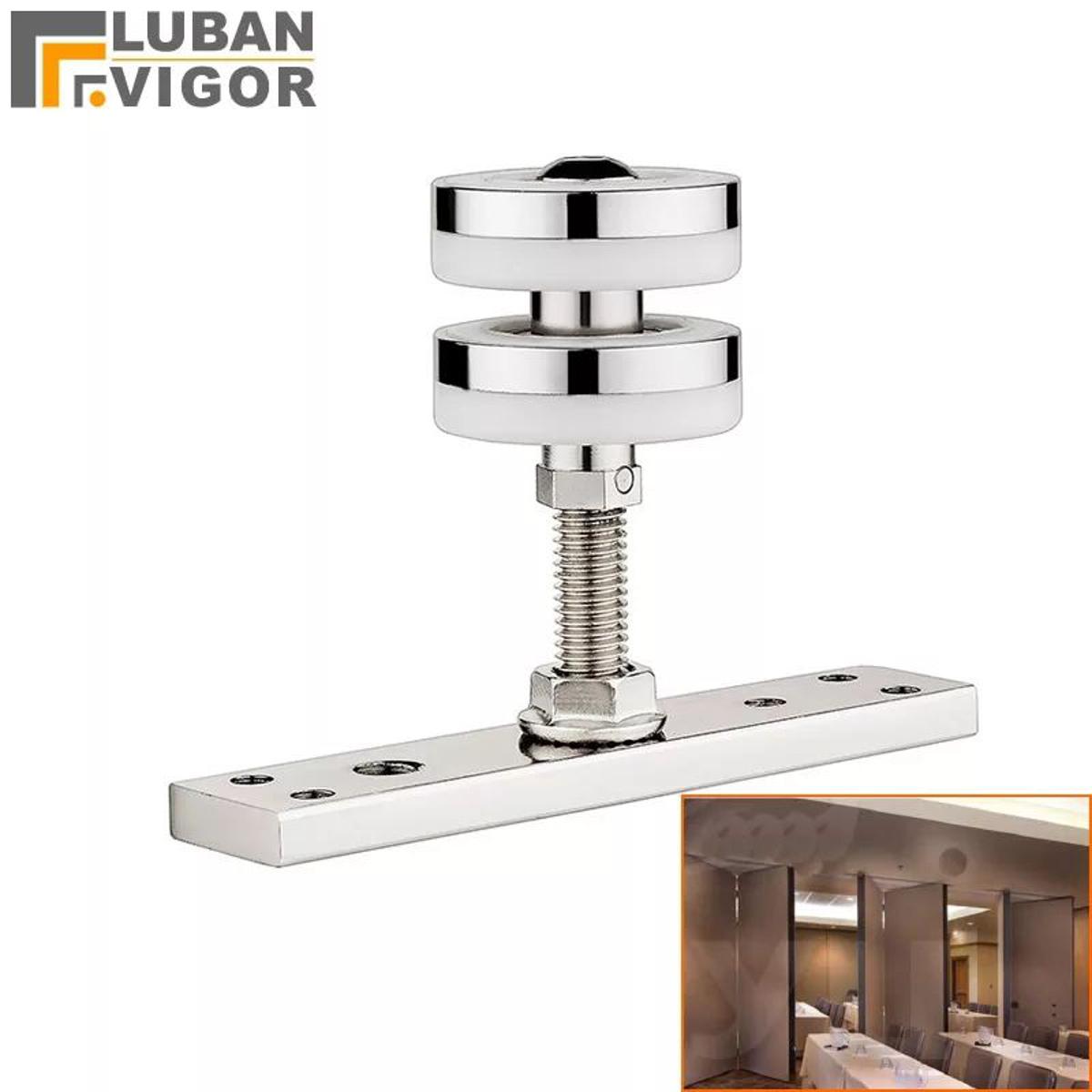 Picture of 1Piece 100Kg Top Hung Tracked Door Roller Dual Pivot Swivel Wheel For Slide Partition Folding Bifold Door
