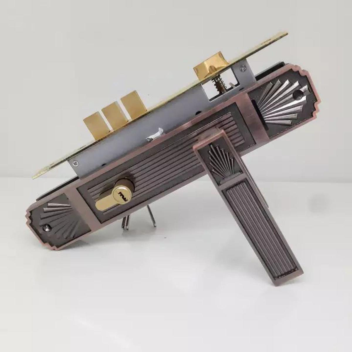 Picture of High Security system Brass Key&lever Handle Lock-GMT009