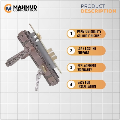 Picture of High Security system Brass Key&lever Handle Lock-GMT009