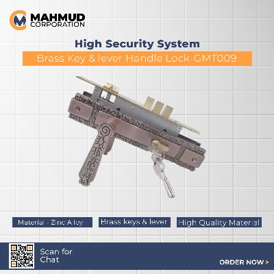 Picture of High Security system Brass Key&lever Handle Lock-GMT009