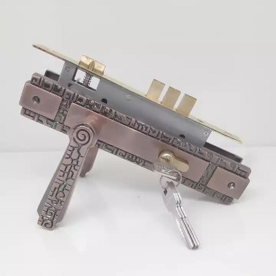 Picture of High Security system Brass Key&lever Handle Lock-GMT009