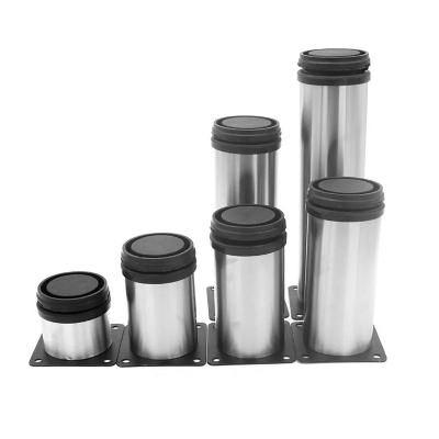 Picture of 4Pcs Stainless Steel Adjustable Sofa Foot Cabinet Foot Bed Foot for Kitchen Home Furniture Legs Hardware for Home Decoration#9;Hitht-3''/4''`
