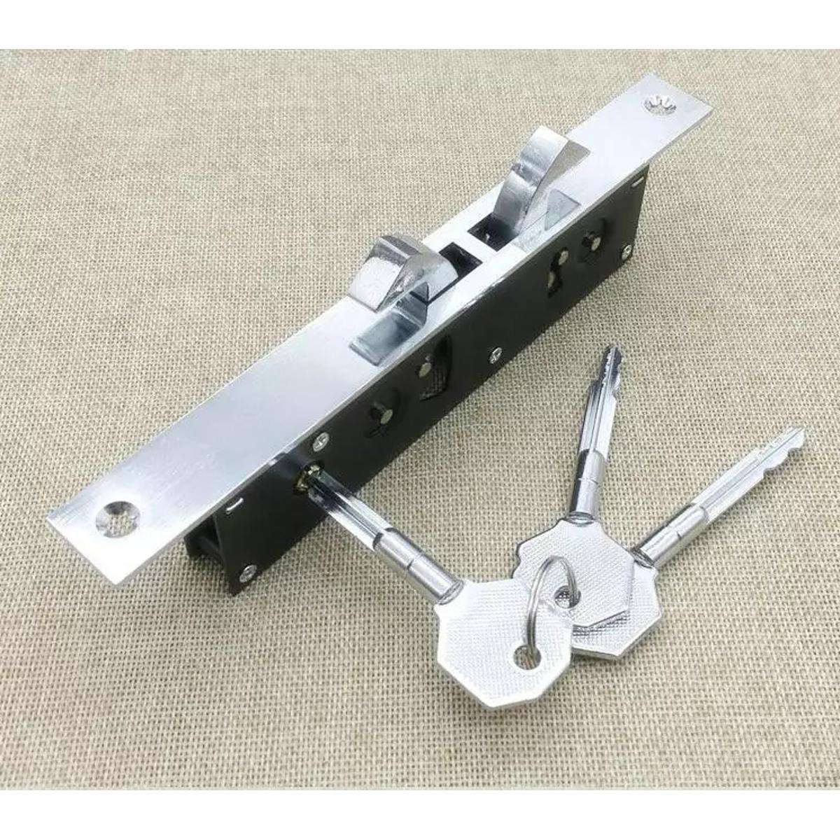 Picture of Sliding door double hook lock Stainless steel aluminum door lock