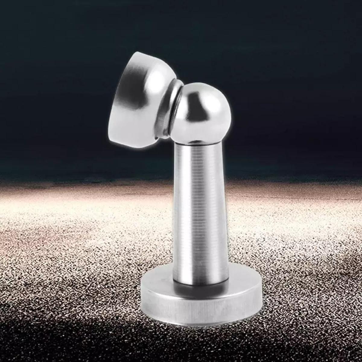 Picture of Magnetic Door Stop Stainless Steel Door Stopper Bathroom Heavy Duty Floor Wall Mount Wind-Proof Door Holder