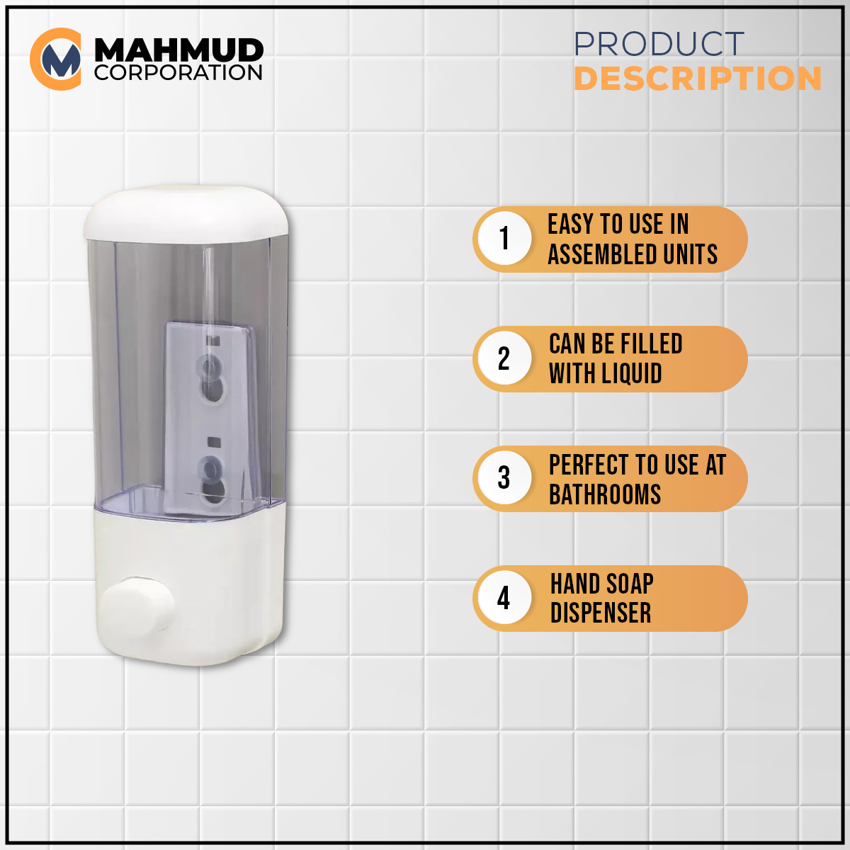 Picture of Soap Dispenser Bathroom Dispensador De Gel Desinfectante 400ml Wall Mount Washing Lotion Soap Shampoo Hand Sanitizer Dispenser