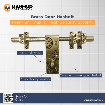 Picture of 10"PREMIUM Quality High Security System Brass Door Hasbolt