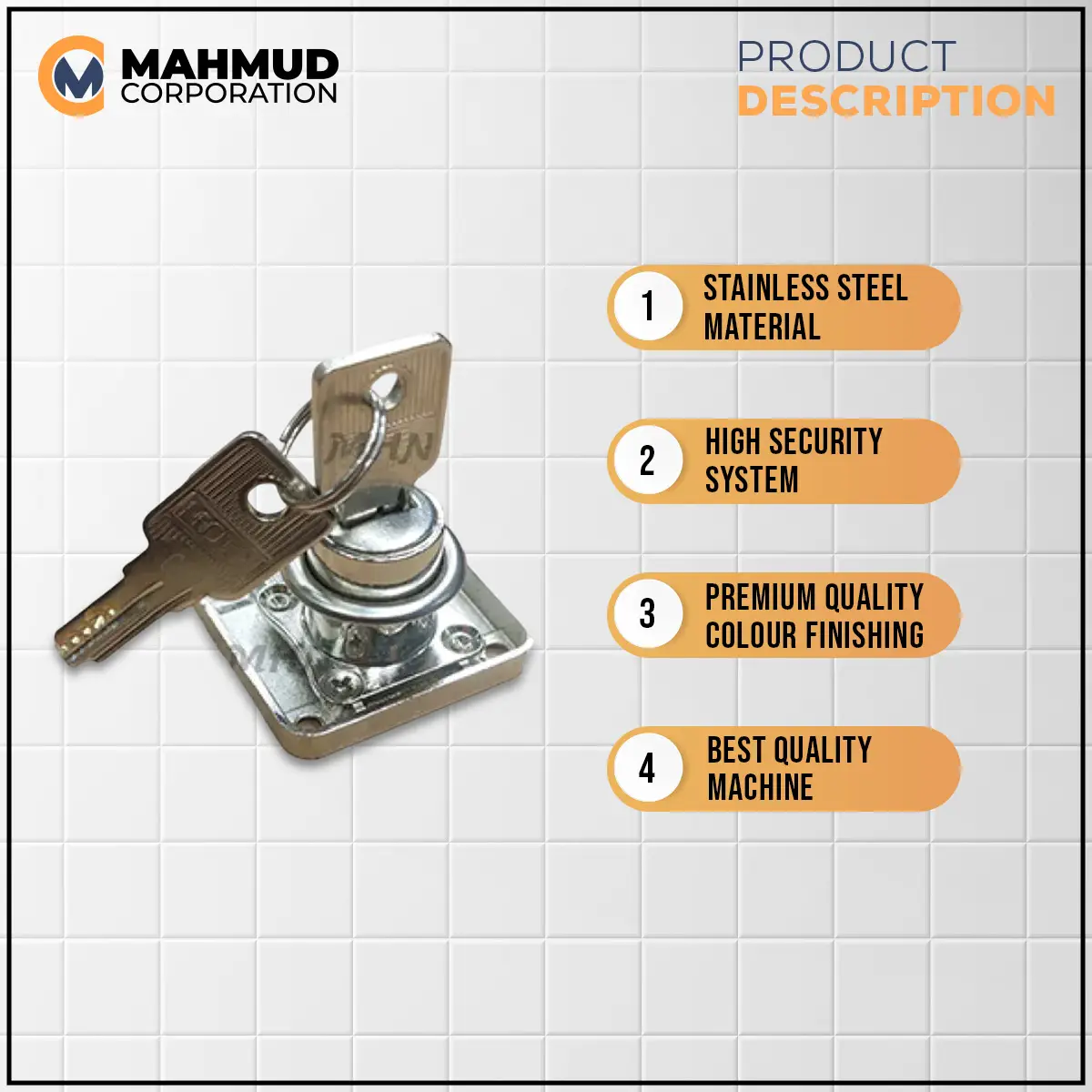 Picture of Best Quality Drawer Lock-MHN