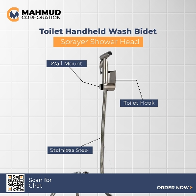 Picture of Toilet Handheld Wash Bidet Sprayer Shower Head Accessories Toilet spray kit Shower Faucet Personal Hygiene Body cleaning Set-MHN