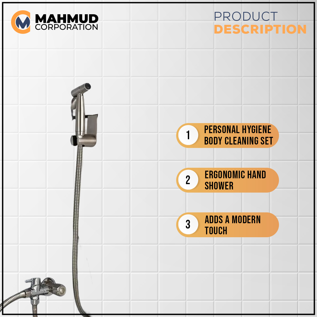 Picture of Toilet Handheld Wash Bidet Sprayer Shower Head Accessories Toilet spray kit Shower Faucet Personal Hygiene Body cleaning Set-MHN