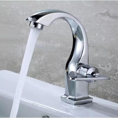 Picture of Bend Piller lever water tap bathroom water tap-MHN