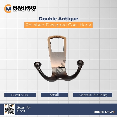 Picture of Double Antique Polished Designed Coat Hook Wall Hanger-MHN