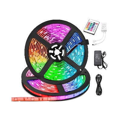 Picture of High Quality SMD 2835 DC 12V LED Strip Light with Remote 5 Meters RGB Color Special Lights for Ceiling Decoration