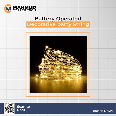 Picture of 50-piece bulb battery-operated decorative party string fairy lights - mhn – fairy lights for room decoration