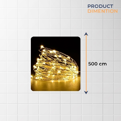 Picture of 50-piece bulb battery-operated decorative party string fairy lights - mhn – fairy lights for room decoration