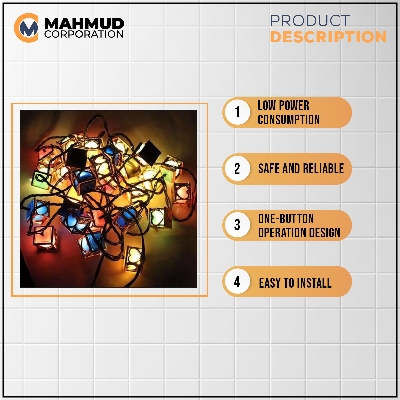 Picture of Home Decorative 28 Led String Lights,Multi color-MHN - light decoration