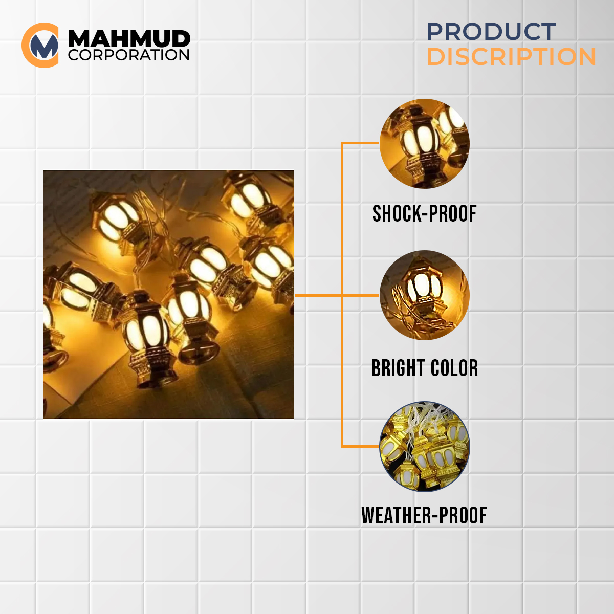 Picture of Storm Lantern Fairy Lights for multiple decoration and events