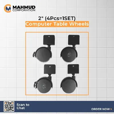 Picture of 2"  (4Pcs=1SET)Computer Table Wheels U Castor Wheel, U-Type-MHN