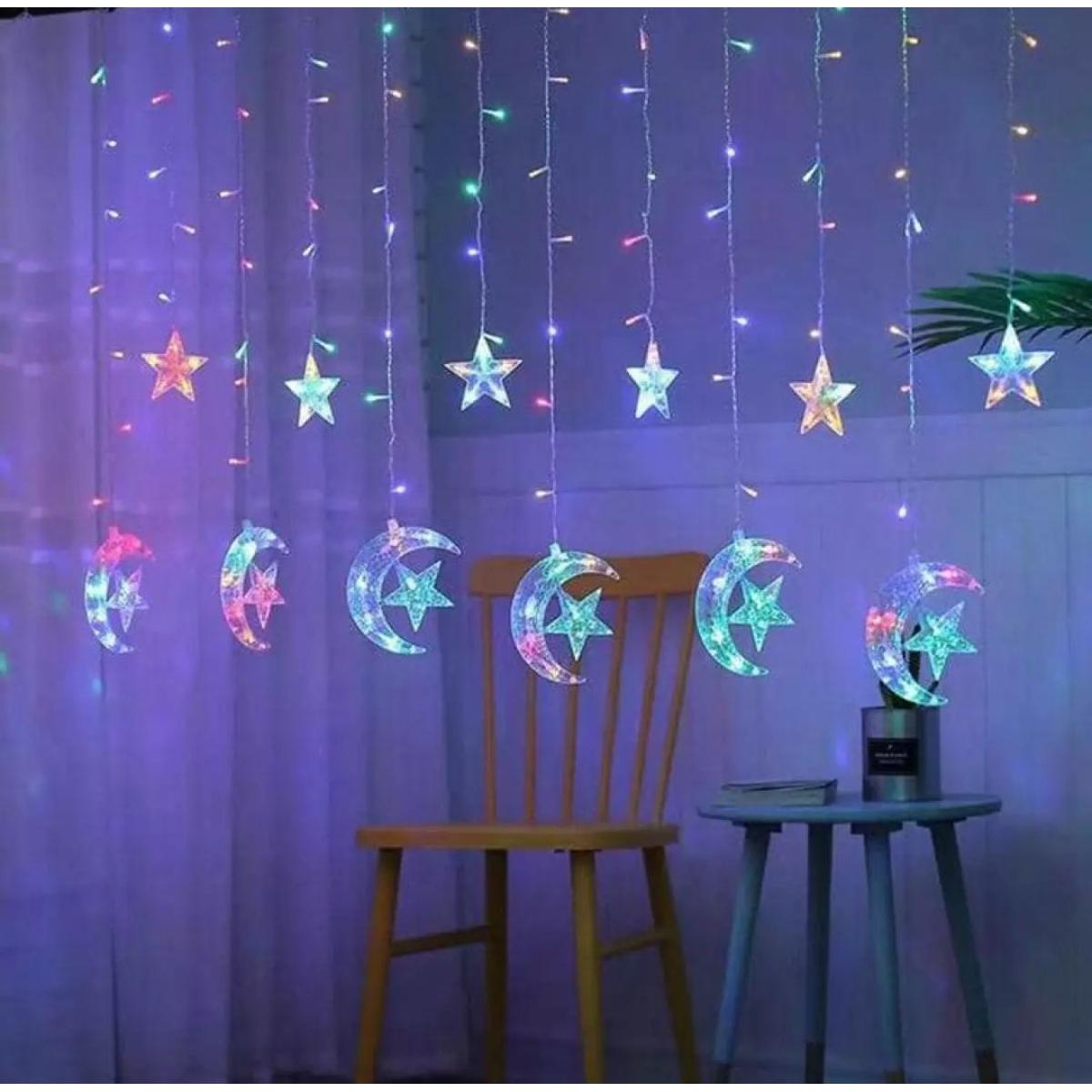 Picture of Led Moon Star String Light Fairy Lights Window Curtains Light for Home Decoration-MHN