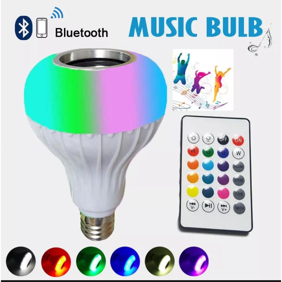 Picture of 12W Remote control RGB Bluetooth speaker music bulb china fittings-MHN - fairy lights for room decoration