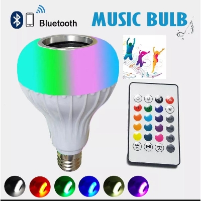 Picture of 12W Remote control RGB Bluetooth speaker music bulb china fittings-MHN - fairy lights for room decoration