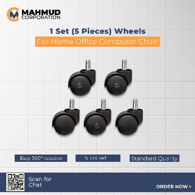 Picture of 1 Set (5 Pis) Wheels For Home Office Computer Chair Caster Wheel Push System