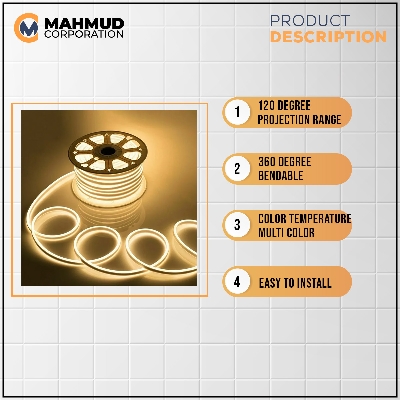 Picture of 5M LED Flexible Silicone Neon Light Strip Set 5050 Low Voltage 12V 6*12 Shape Embedded Linear Flexible Light Strip - strip light