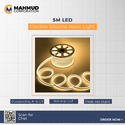 Picture of 5M LED Flexible Silicone Neon Light Strip Set 5050 Low Voltage 12V 6*12 Shape Embedded Linear Flexible Light Strip - strip light