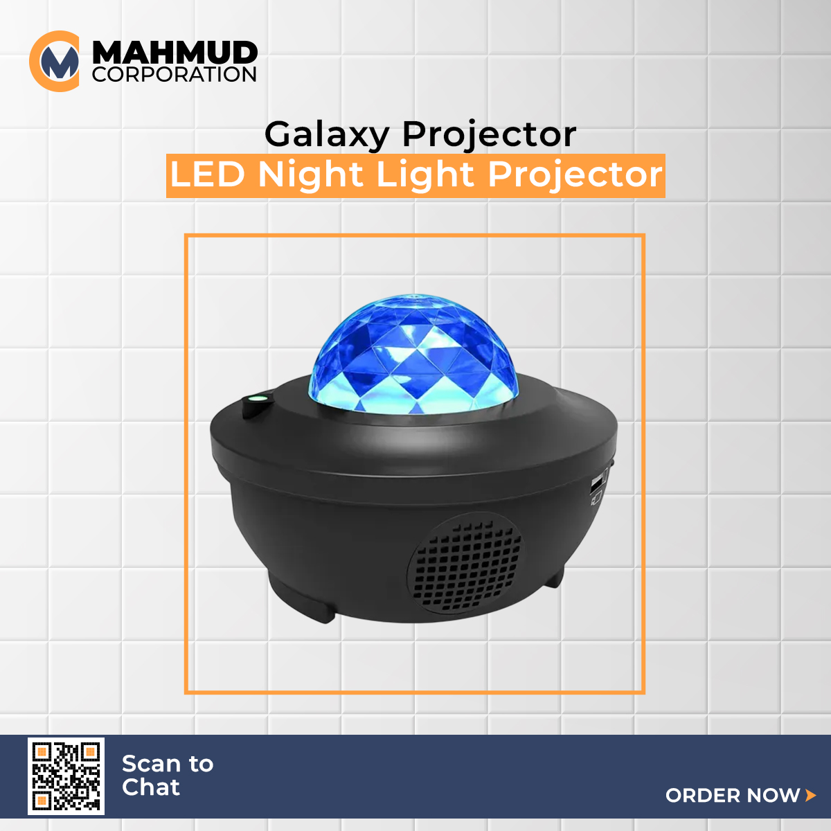 Picture of Galaxy Projector Star Starry Sky LED Night Light Projector Moon Lamp USB Bedroom Lamp Universal Mini LED Lights Projector Light Interior Ambient