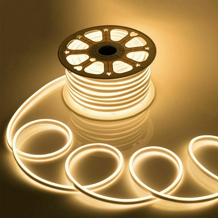 Picture of 5M LED Flexible Silicone Neon Light Strip Set 5050 Low Voltage 12V 6*12 Shape Embedded Linear Flexible Light Strip Buy 1 Get 1 Free