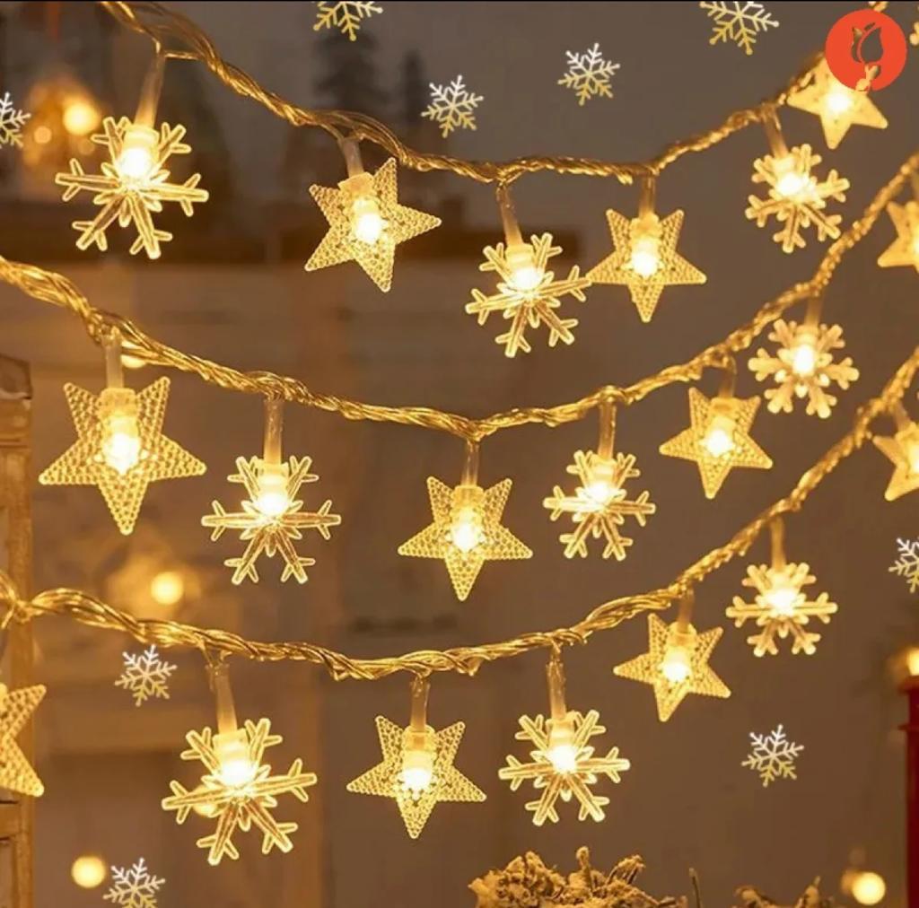 Picture of Reusable Christmas Atmosphere Decorative Light String Family Holiday Party Background Decoration Props LED - 10 Feet