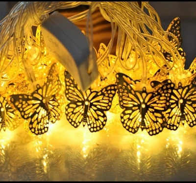 Picture of 20LED Fancy Butterfly Fairy String Lights for Decoration Outdoor Indoor Decorative Lighting for Garden