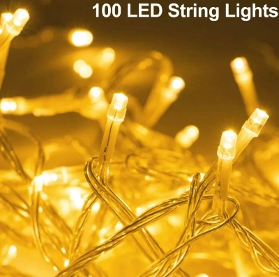 Picture of Fairy Decorative Light 100 Led- Golden, Weeding Festival Party 33 Feets water proof Led Light.