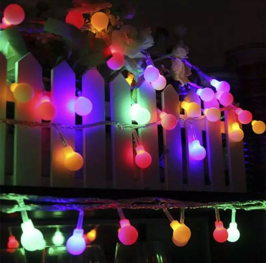 Picture of LED Color Changing Fairy Light Ball Shaped - 28 bulbs, LED Ball Shaped String Fairy Lights Multi-color, 28 LED Ball light, Party, Wedding decoration, Holiday lights - Room Decoration Light
