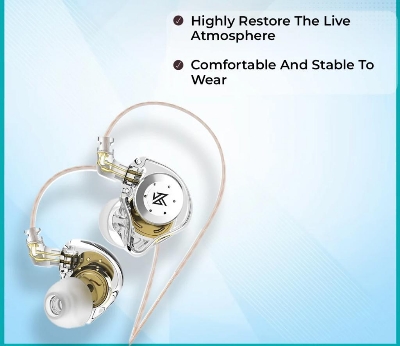 Picture of KZ EDX Pro Hi-Fi bass Dual Magnetic Dynamic Earbuds with Mic