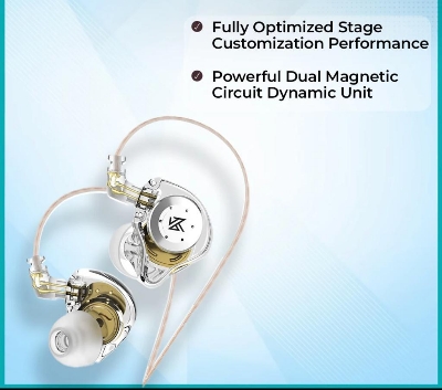 Picture of KZ EDX Pro Hi-Fi bass Dual Magnetic Dynamic Earbuds with Mic