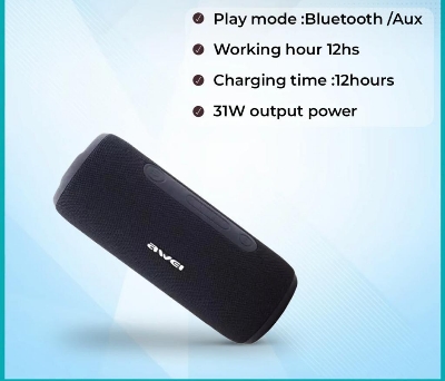 Picture of Awei Y669 Outdoor TWS Waterproof Portable Bluetooth Wireless IPX7 Dual Speaker