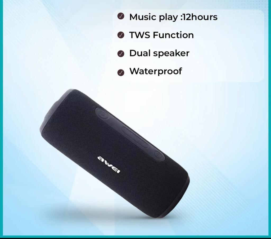 Picture of Awei Y669 Outdoor TWS Waterproof Portable Bluetooth Wireless IPX7 Dual Speaker