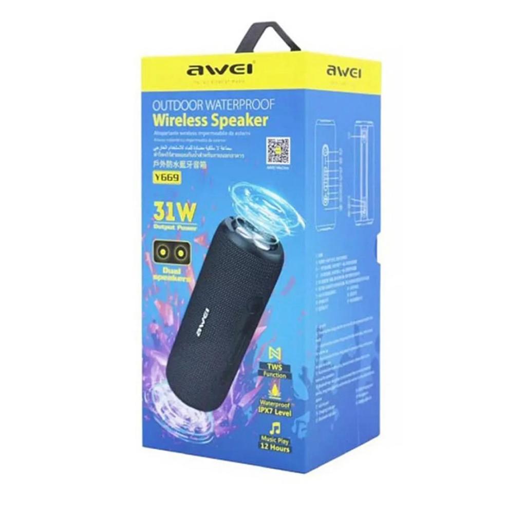 Picture of Awei Y669 Outdoor TWS Waterproof Portable Bluetooth Wireless IPX7 Dual Speaker