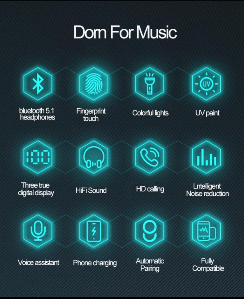 Picture of M10 TWS Earbuds 2500mAh Charging Box Bluetooth-compatible Stereo Waterproof