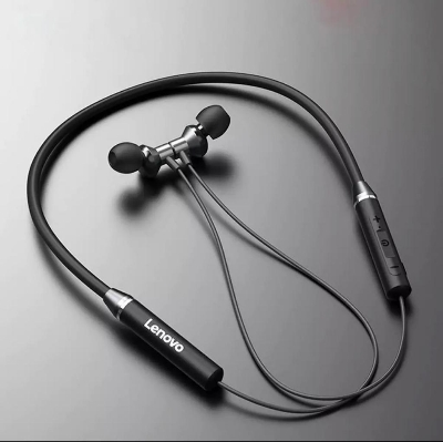 Picture of Lenovo Wireless Headsets He05 Sport Earphones Magnetic Hanging Bluetooth 5.0 Call Noise Reduction 8 Hours Music Control