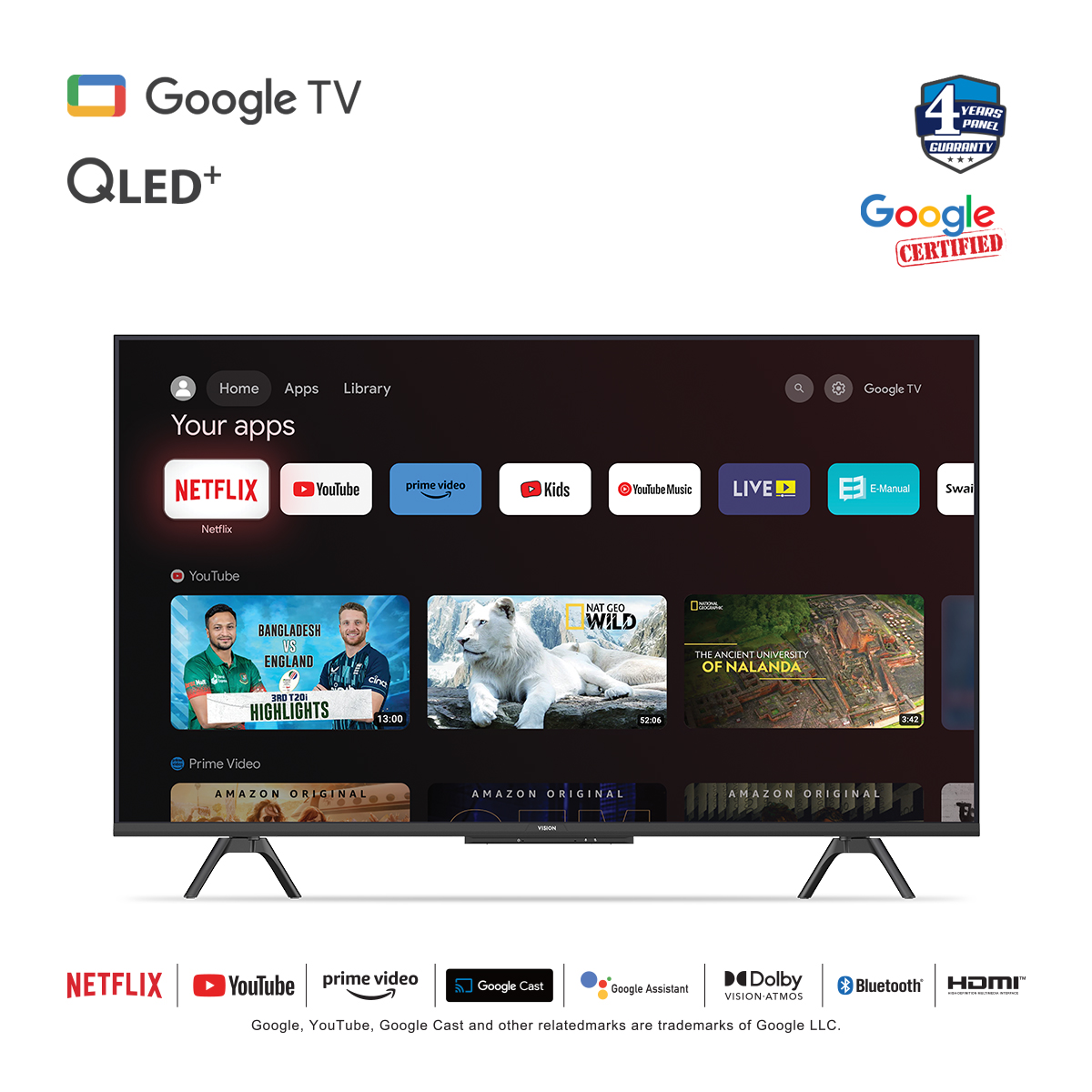 Picture of Vision 43” QLED  Google TV 4K RQ1 Galaxy Pro