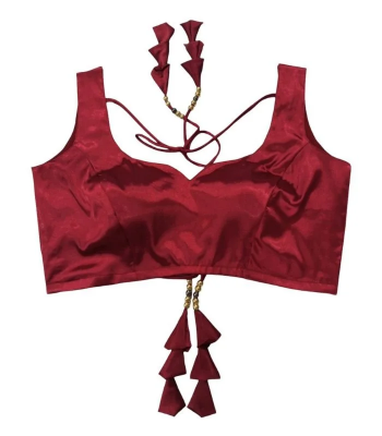 Picture of Maroon Color Sleeveless Blouse For Women