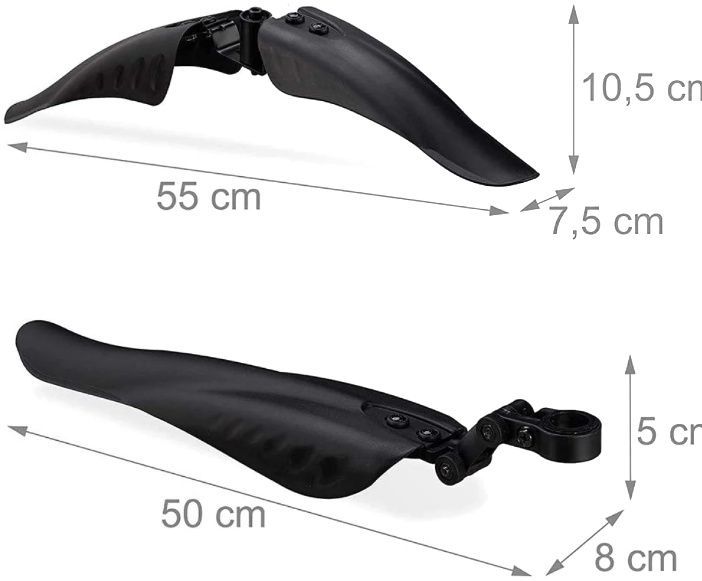 Picture of Bicycle Mudguard Set. Front Rear Mountain Bike Mud Guard MTB Mudguard Black For Bicycle Bike Accessories Bike Part