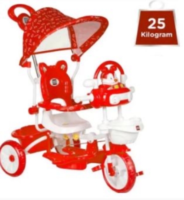 Picture of Micky Baby Tricycle with Adjustable Seat and Parent Control Handle (1-4 Years Kids)