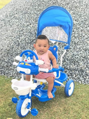 Picture of Micky Baby Tricycle with Adjustable Seat and Parent Control Handle (1-4 Years Kids)