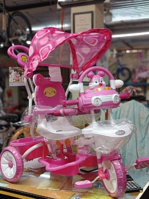 Picture of Micky Baby Tricycle with Adjustable Seat and Parent Control Handle (1-4 Years Kids)